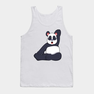 Panda at Yoga Stretching exercises Tank Top